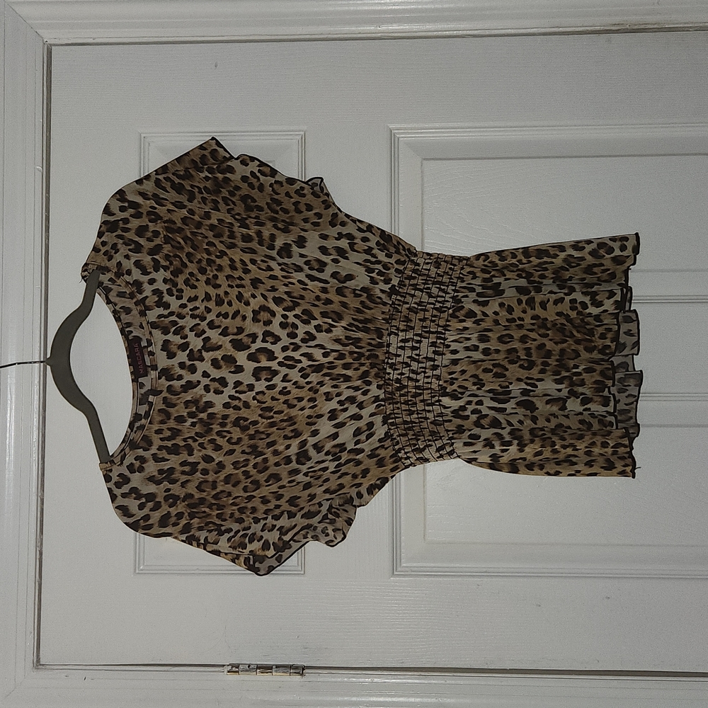 Mascara branded Leopard Top